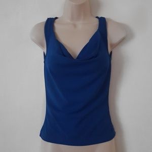 Royal Blue Cowl Neck Top